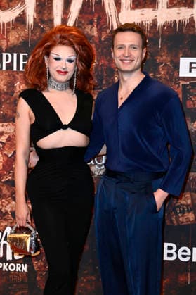 Rachel Intervention and Max Rogall at the premiere of the musical Wir sind am Leben Das Berlin Musical at the Theater des Westens Berlin, 21 03 2026 Foto:xN.xKubelkax xFuturexImagex leben_6317