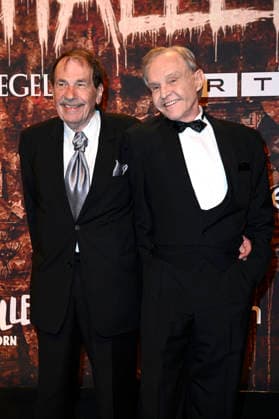 Georg Preusse with husband Jack Amsler at the premiere of the musical Wir sind am Leben Das Berlin Musical at the Theater des Westens Berlin, 21 03 2026 Foto:xN.xKubelkax xFuturexImagex leben_6343