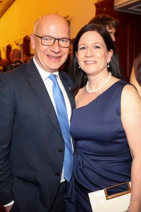 Kai Wegner and Katharina Günther Wünsch at the premiere of the musical Wir sind am Leben Das Berlin Musical at the Theater des Westens Berlin, 21 03 2026 Foto:xB.xDummerx xFuturexImagex leben_6366