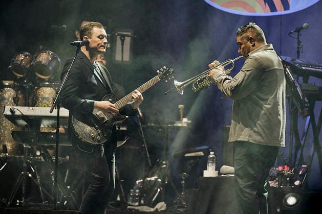 UB40 live at a concert at the Adelboden Live Festival on the Adelboden market square, 20 03 2026 Foto:xP.xFrauchigerx xFuturexImagex ub_6306