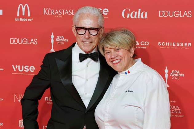 Peter Schreck and Lea Linster at the 29 Spa Awards 2026 ceremony at the Kurhaus Baden Baden, 21 03 2026 Foto:xR.xSchmiegeltx xFuturexImagex spa_6301
