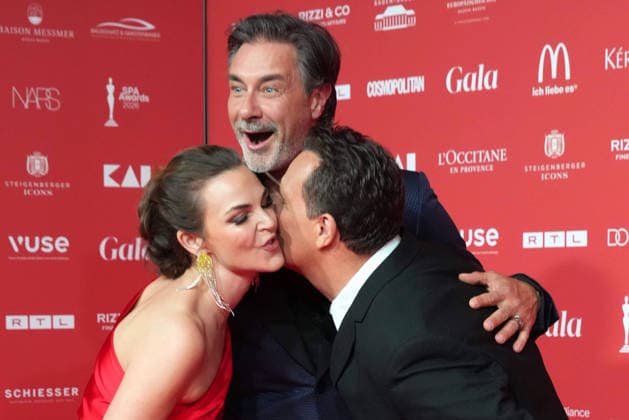 Annika Lau, Marco Schreyl and Guido Maria Kretschmer at the SPA Awards on 21 March 2026 at the Kurhaus in Baden Baden 29 SPA Awards in Baden Baden