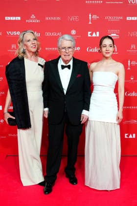 Britta Gessler, Frank Elstner and Enya Elstner at the SPA Awards on 21 03 2026 at the Kurhaus in Baden Baden 29 SPA Awards in Baden Baden
