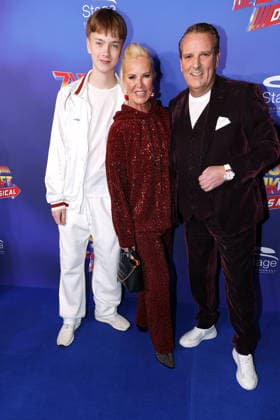 Kurt Heesch, Anna Heesch and Ralf Duemmel at the Zurueck in die Zukunft musical premiere on 22 03 2026 at the Stage Operettenhaus in Hamburg Zurueck in die Zukunft musical premiere in Hamburg