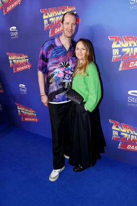 Pascal Hens and Angela Hens at the Zurueck in die Zukunft musical premiere on 22 03 2026 at the Stage Operettenhaus in Hamburg Zurueck in die Zukunft musical premiere in Hamburg