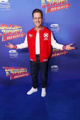 Alexander Klaws at the Zurueck in die Zukunft musical premiere on 22 03 2026 at the Stage Operettenhaus in Hamburg Zurueck in die Zukunft musical premiere in Hamburg
