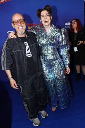 Thomas D and Klaudia Giez at the Zurueck in die Zukunft musical premiere on 22 03 2026 at the Stage Operettenhaus in Hamburg Zurueck in die Zukunft musical premiere in Hamburg