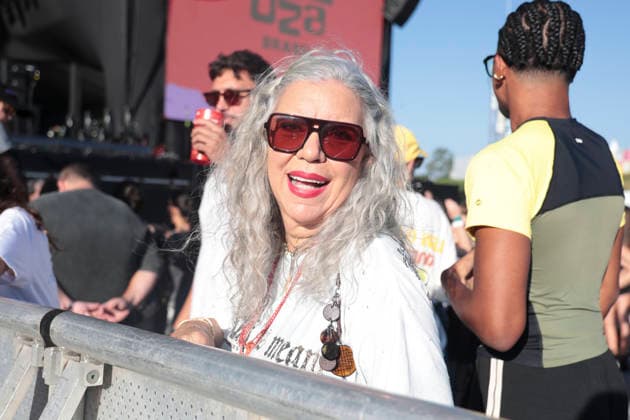 DJO debuts in Brazil with a show at Lollapalooza Brazil 2026. Sao Paulo (SP), 03 22 2026 Lollapalooza Brazil Show DJO Astrid Fontenelle, Brazilian television presenter and journalist, enjoys the show of musician DJO, a musical project by actor Joe Keery, known for playing Steve Harrington in the series Stranger Things. DJO makes his first appearance in Brazil during the Lollapalooza Brazil festival at the Interlagos racetrack in Sao Paulo. The show took place on the Budweiser stage and marked the artist s debut in the country, this Sunday, March 22, 2026. (Foto: Leco Viana Thenews2 imago images) DJO debuts in Brazil with a show at Lollapalooza Brazil 2026.  Copyright: xLecoxVianax