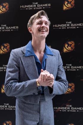 London, red carpet arrivals for the world premiere of The Hunger Games: On Stage at the Troubadour Canary Wharf Theatre. Pictured: Stephen Libby  Copyright: xcristinaxmasseix xipa-agency.netx xx IPA_Agency_IPA73315897