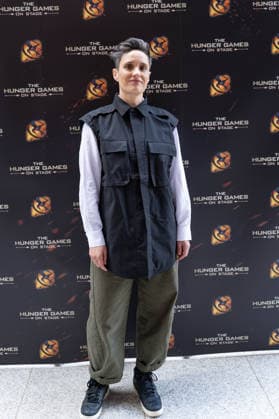 London, red carpet arrivals for the world premiere of The Hunger Games: On Stage at the Troubadour Canary Wharf Theatre. Pictured: Jen Brister  Copyright: xcristinaxmasseix xipa-agency.netx xx IPA_Agency_IPA73315777