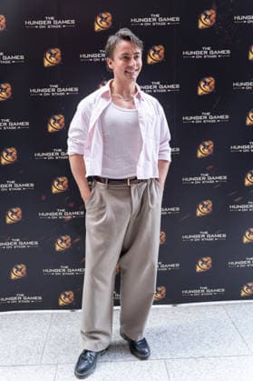 London, red carpet arrivals for the world premiere of The Hunger Games: On Stage at the Troubadour Canary Wharf Theatre. Pictured: Ella Vaday.  Copyright: xcristinaxmasseix xipa-agency.netx xx IPA_Agency_IPA73315790