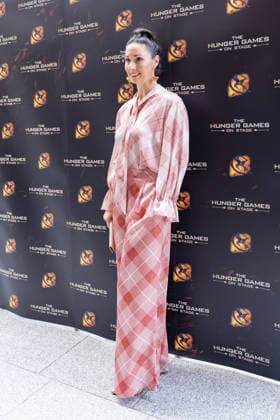 London, red carpet arrivals for the world premiere of The Hunger Games: On Stage at the Troubadour Canary Wharf Theatre. Pictured: Rachel Duffy  Copyright: xcristinaxmasseix xipa-agency.netx xx IPA_Agency_IPA73315807