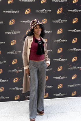 London, red carpet arrivals for the world premiere of The Hunger Games: On Stage at the Troubadour Canary Wharf Theatre. Pictured: Sinitta  Copyright: xcristinaxmasseix xipa-agency.netx xx IPA_Agency_IPA73316292