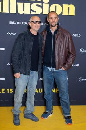 Juste Une Illusion Paris Film Premiere Gad Elmaleh and Arie Elmaleh attends Juste Une Illusion Paris Film Premiere at Le Grand REX on March 22, 2026 in Paris, France. Photo by Nasser Berzane ABACAPRESS.COM Paris France  Copyright: xBerzanexNasser ABACAx