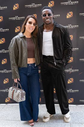 London, red carpet arrivals for the world premiere of The Hunger Games: On Stage at the Troubadour Canary Wharf Theatre. Pictured: Harry Aikines-Aryeetey  Copyright: xcristinaxmasseix xipa-agency.netx xx IPA_Agency_IPA73315967