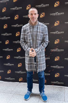 London, red carpet arrivals for the world premiere of The Hunger Games: On Stage at the Troubadour Canary Wharf Theatre. Pictured: Martin Lewis  Copyright: xcristinaxmasseix xipa-agency.netx xx IPA_Agency_IPA73315978