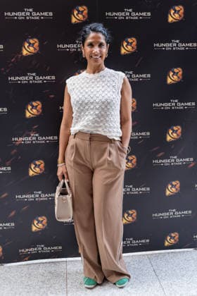 London, red carpet arrivals for the world premiere of The Hunger Games: On Stage at the Troubadour Canary Wharf Theatre. Pictured: Balvinder Sopal  Copyright: xcristinaxmasseix xipa-agency.netx xx IPA_Agency_IPA73316054