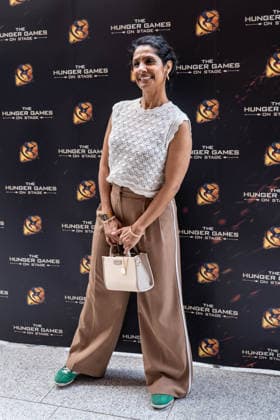 London, red carpet arrivals for the world premiere of The Hunger Games: On Stage at the Troubadour Canary Wharf Theatre. Pictured: Balvinder Sopal  Copyright: xcristinaxmasseix xipa-agency.netx xx IPA_Agency_IPA73316060