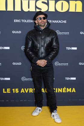Juste Une Illusion Paris Film Premiere JR attends Juste Une Illusion Paris Film Premiere at Le Grand REX on March 22, 2026 in Paris, France. Photo by Nasser Berzane ABACAPRESS.COM Paris France  Copyright: xBerzanexNasser ABACAx