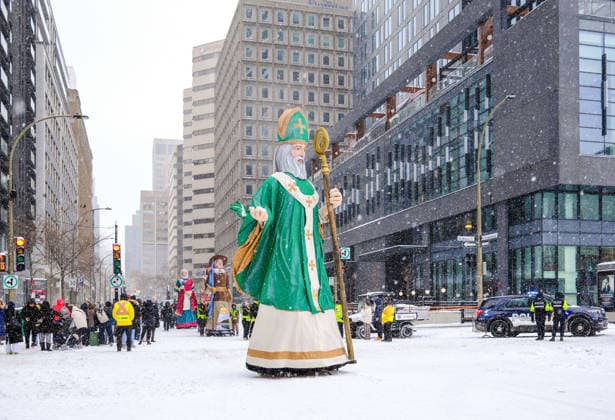 March 22, 2026, Montreal, Quebec, Canada: The 201st edition of CanadaÃ¢â‚¬â ¢s oldest St. PatrickÃ¢â‚¬â ¢s Day Parade took place on Sunday in snowy downtown Montreal, marked by a lively atmosphere. Montreal Canada - ZUMAs278 20260322_zip_s278_001 Copyright: xSerkanxSenturkx
