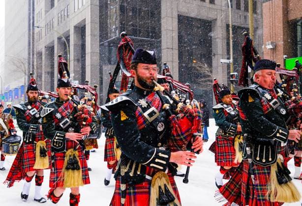 March 22, 2026, Montreal, Quebec, Canada: The 201st edition of CanadaÃ¢â‚¬â ¢s oldest St. PatrickÃ¢â‚¬â ¢s Day Parade took place on Sunday in snowy downtown Montreal, marked by a lively atmosphere. Montreal Canada - ZUMAs278 20260322_zip_s278_008 Copyright: xSerkanxSenturkx