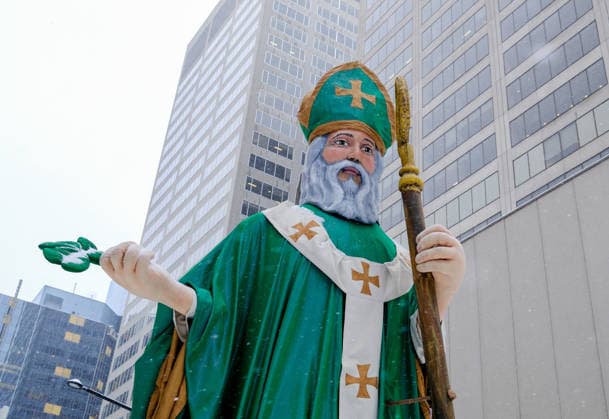 March 22, 2026, Montreal, Quebec, Canada: The 201st edition of CanadaÃ¢â‚¬â ¢s oldest St. PatrickÃ¢â‚¬â ¢s Day Parade took place on Sunday in snowy downtown Montreal, marked by a lively atmosphere. Montreal Canada - ZUMAs278 20260322_zip_s278_009 Copyright: xSerkanxSenturkx