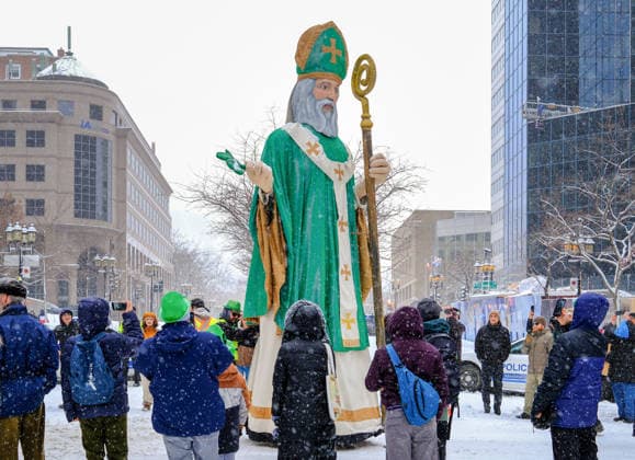 March 22, 2026, Montreal, Quebec, Canada: The 201st edition of CanadaÃ¢â‚¬â ¢s oldest St. PatrickÃ¢â‚¬â ¢s Day Parade took place on Sunday in snowy downtown Montreal, marked by a lively atmosphere. Montreal Canada - ZUMAs278 20260322_zip_s278_010 Copyright: xSerkanxSenturkx