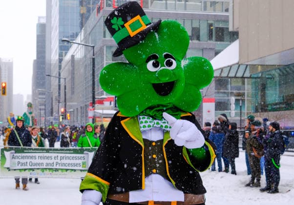 March 22, 2026, Montreal, Quebec, Canada: The 201st edition of CanadaÃ¢â‚¬â ¢s oldest St. PatrickÃ¢â‚¬â ¢s Day Parade took place on Sunday in snowy downtown Montreal, marked by a lively atmosphere. Montreal Canada - ZUMAs278 20260322_zip_s278_034 Copyright: xSerkanxSenturkx