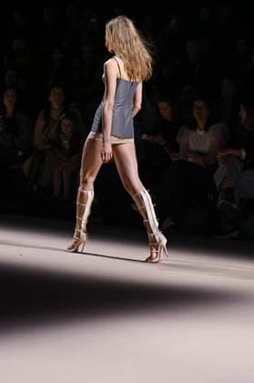 Mercedes-Benz Fashion Week Madrid in Spain - 22 Mar 2026 A model walks the runway wearing a design by Pat Equilux during Mercedes-Benz Fashion Week de Madrid in IFEMA. Madrid Spain Copyright: xAtilanoxGarciax xSOPAxImagesx photos10288