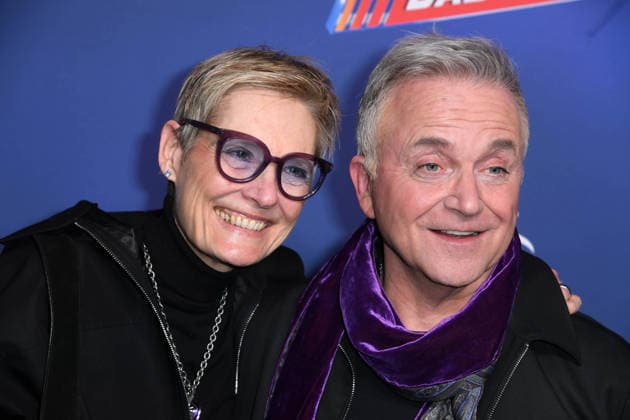 Jörg Knör with his wife Kerstin Goeritz at the premiere of ZURÜCK IN DIE ZUKUNFT DAS MUSICAL at the Stage Operettenhaus in Hamburg on 22 03 2026