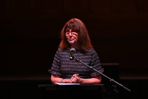 MELBOURNE COMEDY FESTIVAL LAUNCH, Melbourne Comedy Festival Director Susan Provan speaks during the launch of the 2026 Melbourne International Comedy Festival at Melbourne Town Hall, in Melbourne, Monday, March 23, 2026. ( NO ARCHIVING MELBOURNE VICTORIA AUSTRALIA  Copyright: xJAMESxROSSx 20260323162931369478