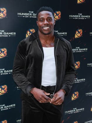 Celebrities Attend The Hunger Games On Stage Special Matinee Performance In London Harry Aikines-Aryeetey aka Nitro seen attending a special matinee performance of The Hunger Games On Stage to celebrate the 14th Anniversary of the UK Release of Lionsgate’s film The Hunger Games. The event took place at the Troubadour Canary Wharf Theatre in London. London United Kingdom Copyright: xBrettxCovex xSOPAxImagesx Harry BDC_9210