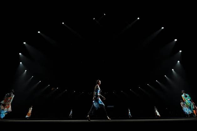 BEIJING, CHINA - MARCH 23: A model walks the runway at the Lock Fly Duck collection by designer Suofeiyan Kali on day 4 of China Fashion Week 2026 (Spring) at 798Â·751 PARK on March 23, 2026 in Beijing, China.  Copyright: xChinaxNewsxServicex 111630195022
