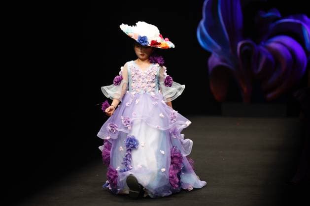 BEIJING, CHINA - MARCH 23: A model walks the runway at the Burning Star Power collection by designer Kang Ying on day 4 of China Fashion Week 2026 (Spring) at 798Â·751 PARK on March 23, 2026 in Beijing, China.  Copyright: xChinaxNewsxServicex 111630208718