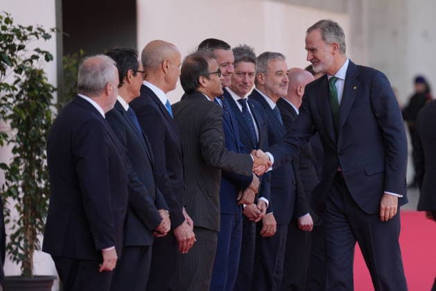 The King will inaugurate the International Food and Beverages Exhibition Alimentaria 2026, which celebrates its 50th anniversary King Felipe VI , and the president of the Fira de Barcelona, Pau Relat i , during the inauguration of the International Food and Beverages Exhibition Alimentaria 2026, at the Fira de Barcelona, on March 23, 2026, in L Hospitalet de Llobregat, Barcelona, Catalunya Spain The show brings together the entire value chain of the food sector, from retail to hotels, restaurants and cafes The event coincides with the 50th anniversary of Alimentaria, which was born in 1976 as the first major professional show in Spain dedicated to the food industry 23 MARCH 2026 Barcelona Barcelona Barcelona Spain Copyright: xDavidxZorrakinox 7388983