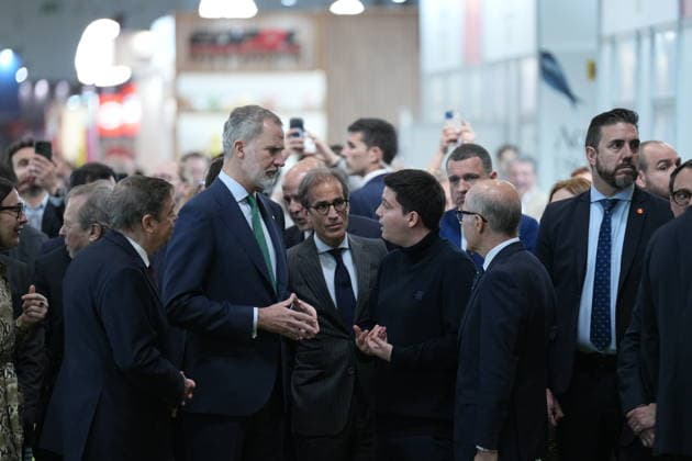 The King inaugurates the International Food and Beverages Exhibition Alimentaria 2026 which celebrates its 50th anniversary King Felipe VI 2i during the inauguration of the International Food and Beverages Exhibition Alimentaria 2026, at the Fira de Barcelona, 23 March 2026, in L Hospitalet de Llobregat, Barcelona, Catalunya Spain The show brings together the entire value chain of the food sector, from retail to hotels, restaurants and cafes The event coincides with the 50th anniversary of Alimentaria, which was born in 1976 as the first major professional show in Spain dedicated to the food industry 23 MARCH 2026 Barcelona Barcelona Barcelona Spain  Copyright: xDavidxZorrakinox 7389229