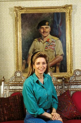 Portrait of Noor al-Hussein (al Hussein) (born Elizabeth Najeeb Halaby), king and queen of Jordan 1994 Helene Bamberger Opale.photo La reproduction sous forme de tirage de cette image est soumise à une demande prealable d autorisation a l agence Opale.photo RECORD DATE NOT STATED *** Portrait of Noor al Hussein al Hussein born Elizabeth Najeeb Halaby , king and queen of Jordan 1994 Helene Bamberger Opale photo Reproduction in print form of this image is subject to prior authorization from Opale photo RECORD DATE NOT STATED  Copyright: x HelenexBAMBERGER Opale.photox
