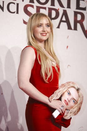 News - Photocall Finche morte non ci separi 2 Kathryn Newton attend the photocall for the Presentation of Finche morte non ci separi 2 at Casina Valadier, March 23, 2026, Rome, Italy. Roma Casina Valadier, Roma Italy Copyright: xMatteoxCassonix xLiveMediax LPN_2360931