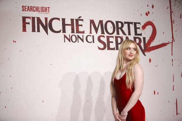 News - Photocall Finche morte non ci separi 2 Kathryn Newton attend the photocall for the Presentation of Finche morte non ci separi 2 at Casina Valadier, March 23, 2026, Rome, Italy. Roma Casina Valadier, Roma Italy Copyright: xMatteoxCassonix xLiveMediax LPN_2360936