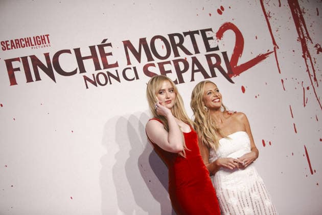 News - Photocall Finche morte non ci separi 2 Kathryn Newton Sarah Michelle Gellar attend the photocall for the Presentation of Finche morte non ci separi 2 at Casina Valadier, March 23, 2026, Rome, Italy. Roma Casina Valadier, Roma Italy Copyright: xMatteoxCassonix xLiveMediax LPN_2360940
