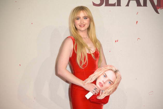 Finchè morte non ci separi 2 red carpet premiere in Rome - 23 Mar 2026 Kathryn Newton attends the red carpet of Finchè morte non ci separi 2 movie premiere at Casina Valadier. Rome Italy Copyright: xMarioxCartellix xSOPAxImagesx _DSC0743