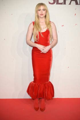 Finchè morte non ci separi 2 red carpet premiere in Rome - 23 Mar 2026 Kathryn Newton attends the red carpet of Finchè morte non ci separi 2 movie premiere at Casina Valadier. Rome Italy Copyright: xMarioxCartellix xSOPAxImagesx _DSC0748