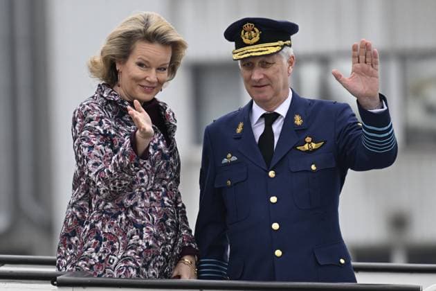 State Visit of King Philippe and Queen Mathilde to Norway (Day 1) OSLO, NORWAY - MARCH 24 : State Visit of King Philippe and Queen Mathilde to Norway (Day 1) : Official departure ceremony from Melsbroek Airport to Oslo Airport and arrival of TTMM the King and the Queen of the Belgians at Oslo Airport on March 24, 2026 in Oslo, Norway, 24 03 2026 Oslo Norway  Copyright: xDidierxLebrunx