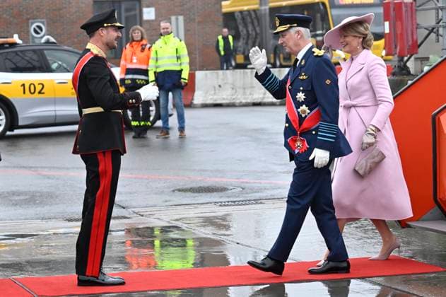 State Visit of King Philippe and Queen Mathilde to Norway (Day 1) OSLO, NORWAY - MARCH 24 : State Visit of King Philippe and Queen Mathilde to Norway welcome by HRH Crown Prince Haakon of Norway at Oslo airport on March 24, 2026 in Oslo, Norway, 24 03 2026 Oslo Norway  Copyright: xDidierxLebrunx
