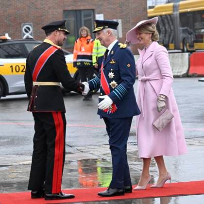 State Visit of King Philippe and Queen Mathilde to Norway (Day 1) OSLO, NORWAY - MARCH 24 : State Visit of King Philippe and Queen Mathilde to Norway welcome by HRH Crown Prince Haakon of Norway at Oslo airport on March 24, 2026 in Oslo, Norway, 24 03 2026 Oslo Norway  Copyright: xDidierxLebrunx