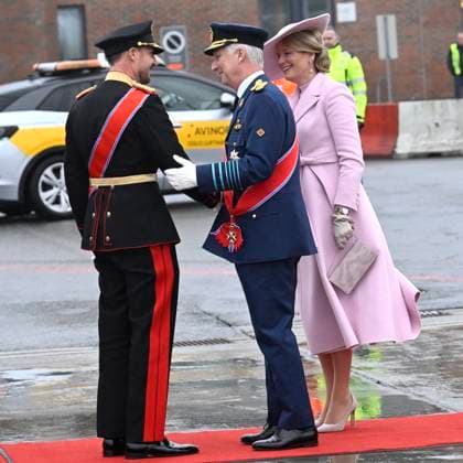 State Visit of King Philippe and Queen Mathilde to Norway (Day 1) OSLO, NORWAY - MARCH 24 : State Visit of King Philippe and Queen Mathilde to Norway welcome by HRH Crown Prince Haakon of Norway at Oslo airport on March 24, 2026 in Oslo, Norway, 24 03 2026 Oslo Norway  Copyright: xDidierxLebrunx
