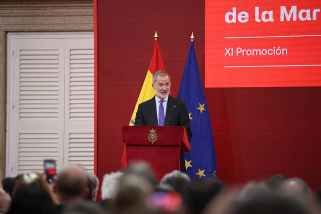 The King presents the Accreditations to the XI Promotion of Honorary Ambassadors of the Spanish Brand King Felipe VI presides over the presentation of the accreditations to the XI Promotion of Honorary Ambassadors of the Spanish Brand, at the Palace of El Pardo, on March 24, 2026, in Madrid Spain This is the eleventh promotion of Honorary Ambassadors of the Spanish Brand, an initiative of the Leading Brands of Spain Forum FMRE that aims to publicly recognize the people, companies or institutions that have contributed the most and best, with their exemplary professional career, to the strengthening of a positive image of Spain abroad 24 MARCH 2026 Alejandro Martínez Vé Madrid Madrid Spain  Copyright: xAlejandroxMartinezxVÃ lezx 7391061