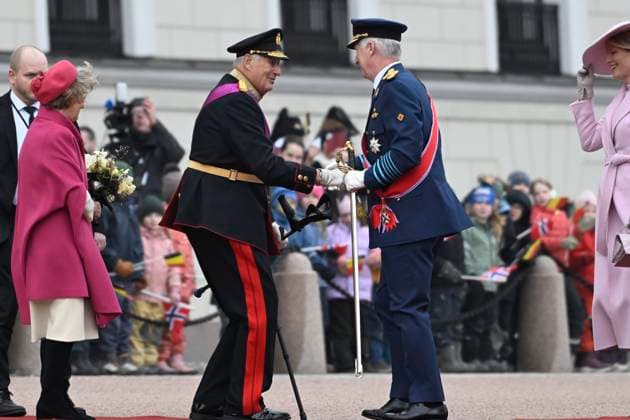 State Visit of King Philippe and Queen Mathilde to Norway (Day 1) OSLO, NORWAY - MARCH 24 : State Visit of King Philippe and Queen Mathilde to Norway welcome by TTMM King Harald, Queen Sonja on March 24, 2026 in Oslo, Norway, 24 03 2026 Oslo Norway  Copyright: xDidierxLebrunx