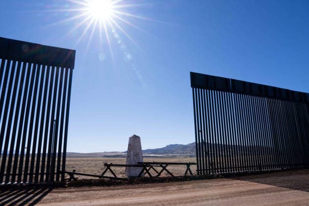 March 24, 2026, Sierra Vista, Az, United States: Workers create a road through a the Coronado National Memorial along where the new border wall system separating Mexico from the United States will be constructed, January 15, 2026, southwest of Sierra Vista, Arizona. Trump has spent nearly 8 billion dollars building the wall making it the most expensive public works project in history. Sierra Vista United States - ZUMAp138 20260324_zaa_p138_007 Copyright: xJerryxGlaser Cbpx