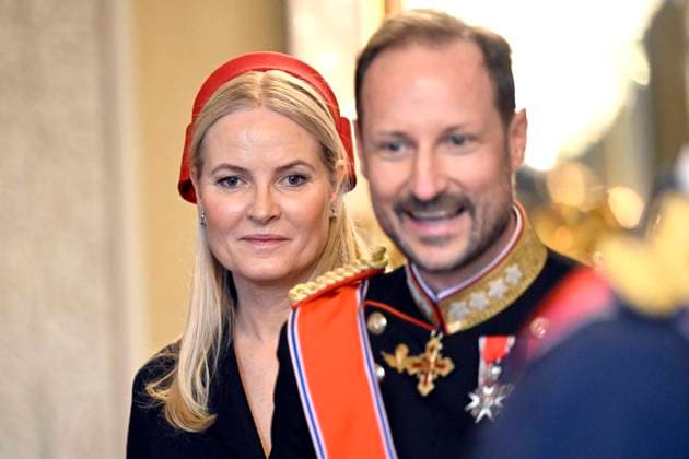 State Visit of King Philippe and Queen Mathilde to Norway (Day 1) OSLO, NORWAY - MARCH 24 : official photo in the Birds Room of Princess Mette-Marit Tjessem Høiby, Prince Haakon of Norway pictured during the official state visit in Norway of the Belgian Sovereins on March 24, 2026 in Oslo, Norway, 24 03 2026 Oslo Norway  Copyright: xDidierxLebrunx